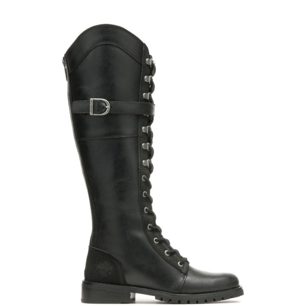 Harley-Davidson Womens Bradner Lace Black Boots (NWT)